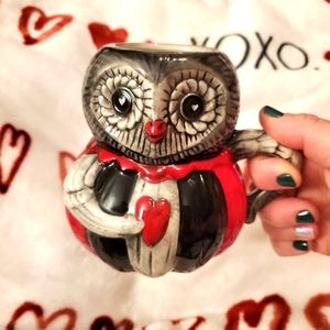 Johanna Parker Valentine's Owl Mug BNWT